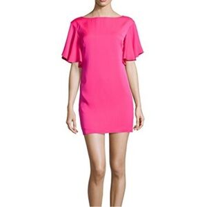 Milly pink silk cocktail dress